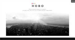 Desktop Screenshot of hobo.com